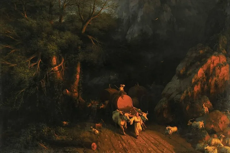 A road in the forest, Ivan Aivazovsky
