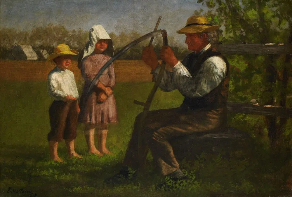 Sharpening the Scythe, Enoch Wood Perry, Jr.