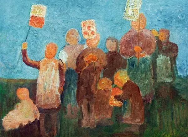 Children with Lanterns, Paula Modersohn-Becker