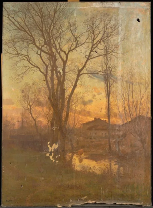 Le soir, à Druillat, Alexandre Rapin