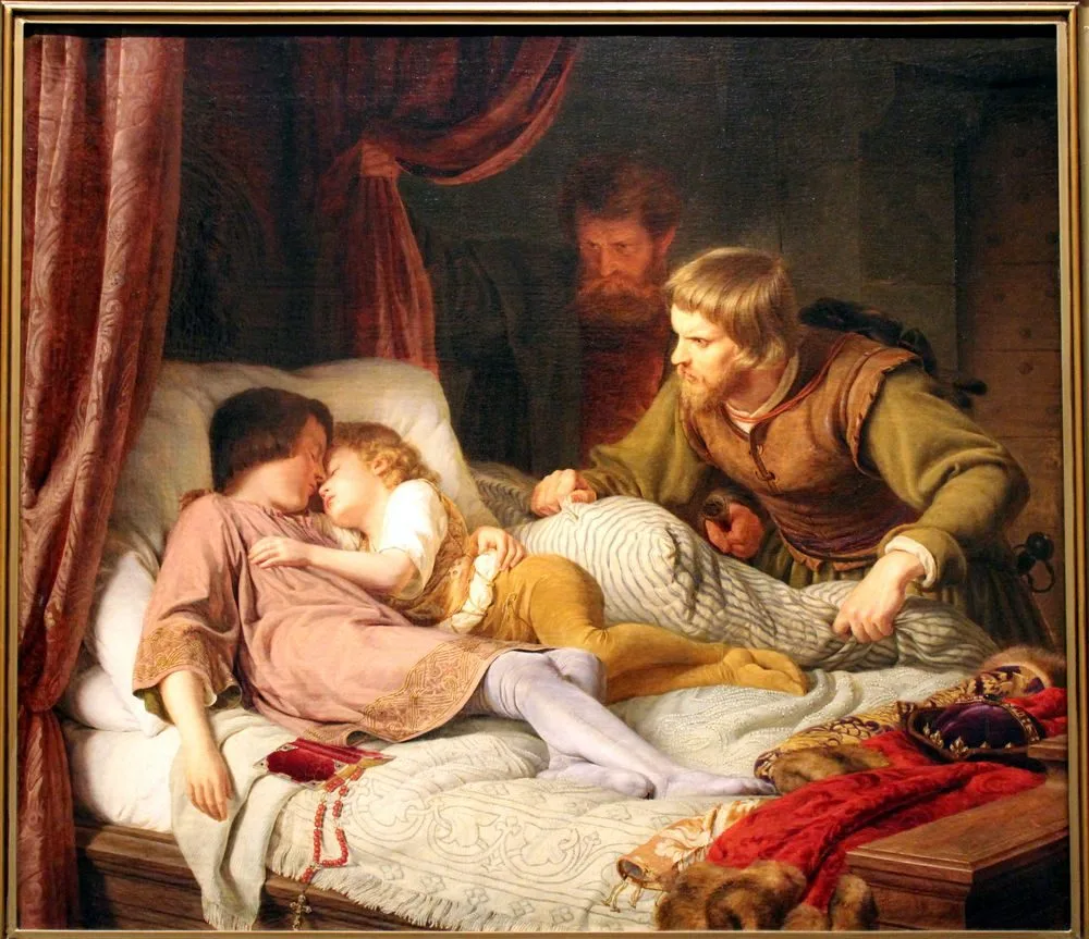 L’Assassinat des enfants d’Edouard by Theodor Hildebrandt, Theodor Hildebrandt