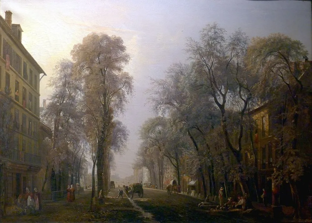 Le boulevard Poissonnière en 1834, Isidore Dagnan