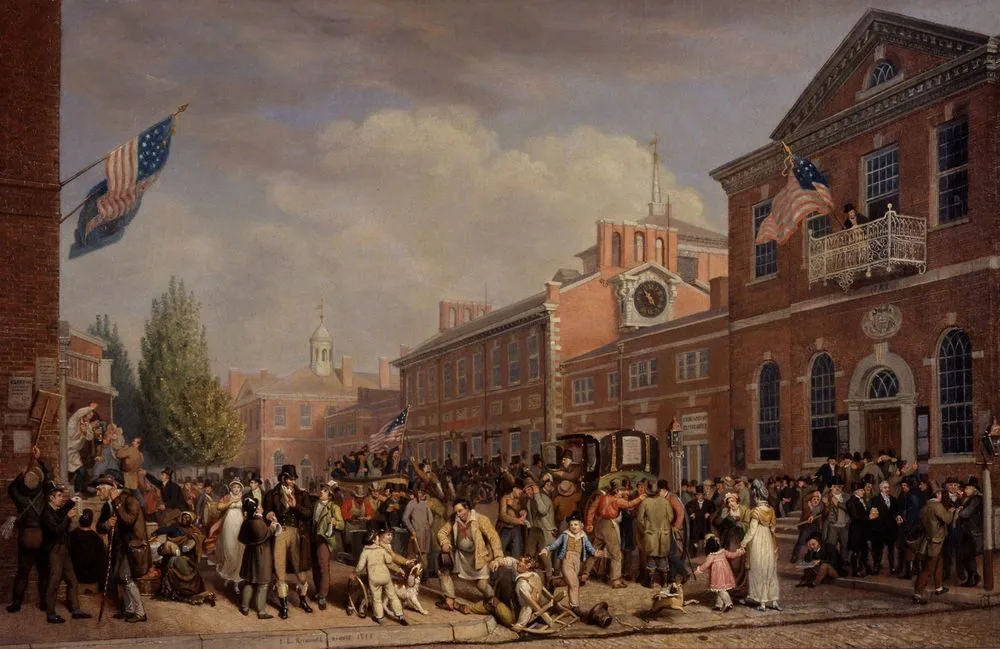 Election Day 1815, John Lewis Krimmel