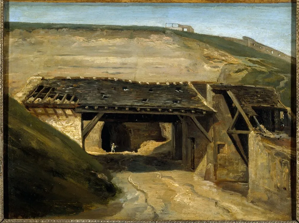 Entrée d’une carrière à Montmartre, Étienne Bouhot