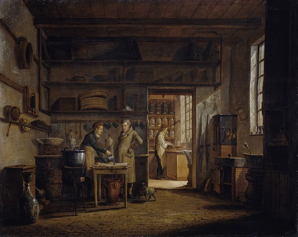 The Distillery of Apothecary A. d’Ailly, Johannes Jelgerhuis