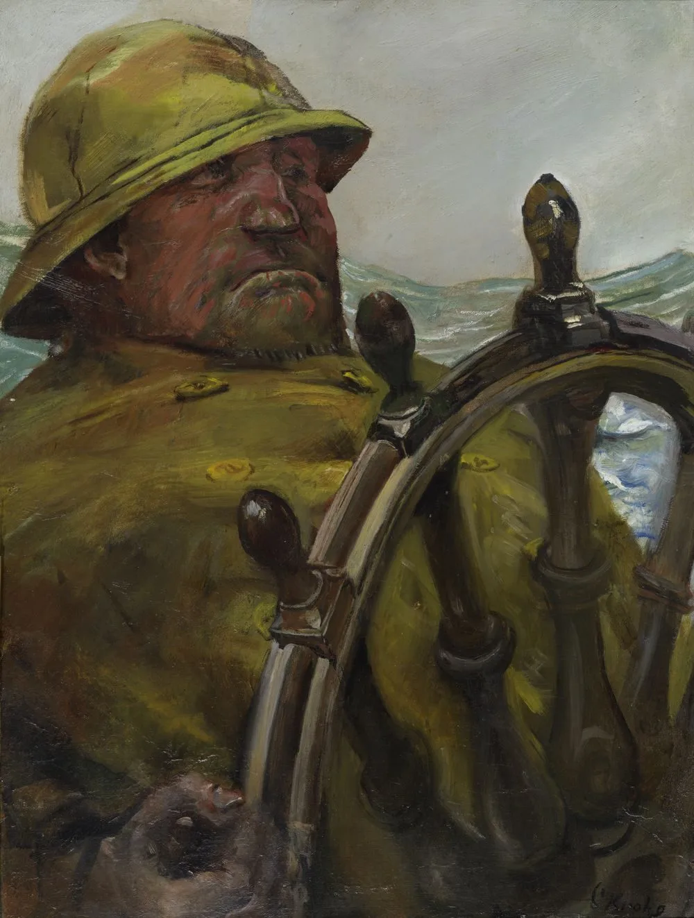 At the Rudder, Christian Krohg