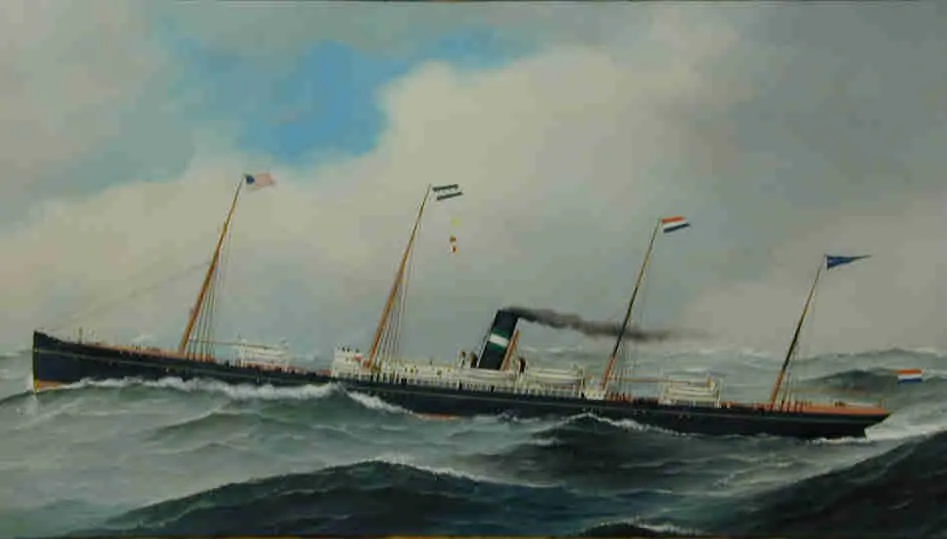 Het ss. Werkendam van de Nederlandsch-Amerikaansche Stoomvaart-Maatschappij, Antonio Jacobsen