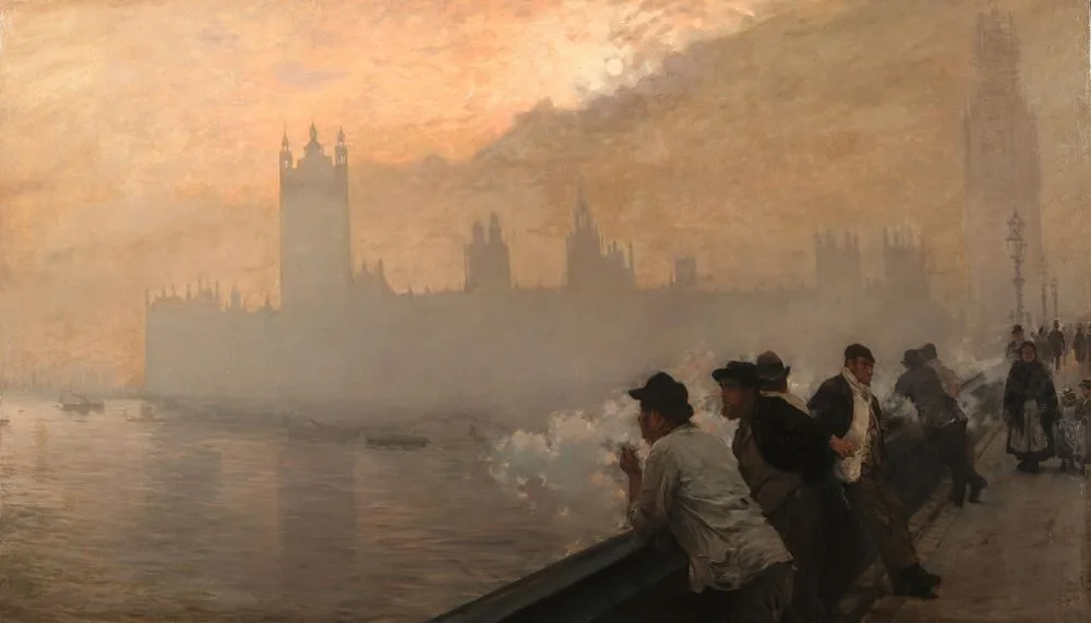 The Palace of Westminster, London, Giuseppe De Nittis