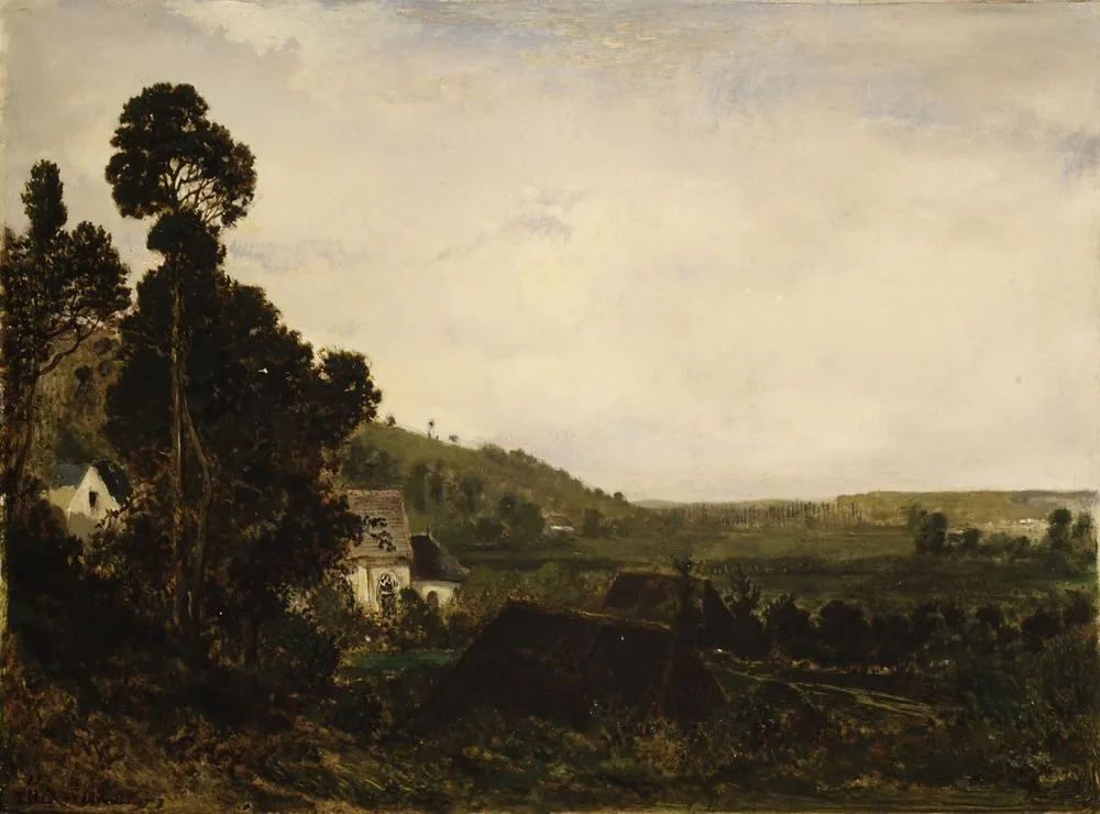 An Old Chapel in a Valley, Théodore Rousseau