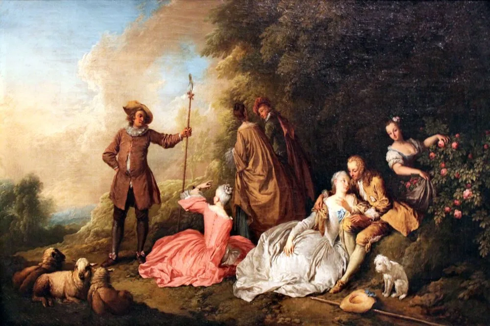 Elegant Group in the Open, Christian Wilhelm Ernst Dietrich