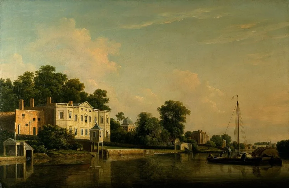 A View of Alexander Pope’s Villa, Twickenham, on the Banks of the Thames.