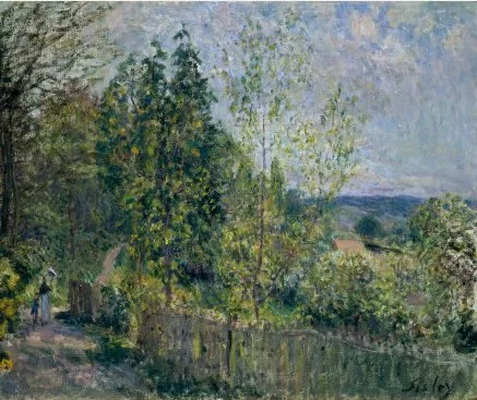 The Road in the Woods, Alfred Sisley