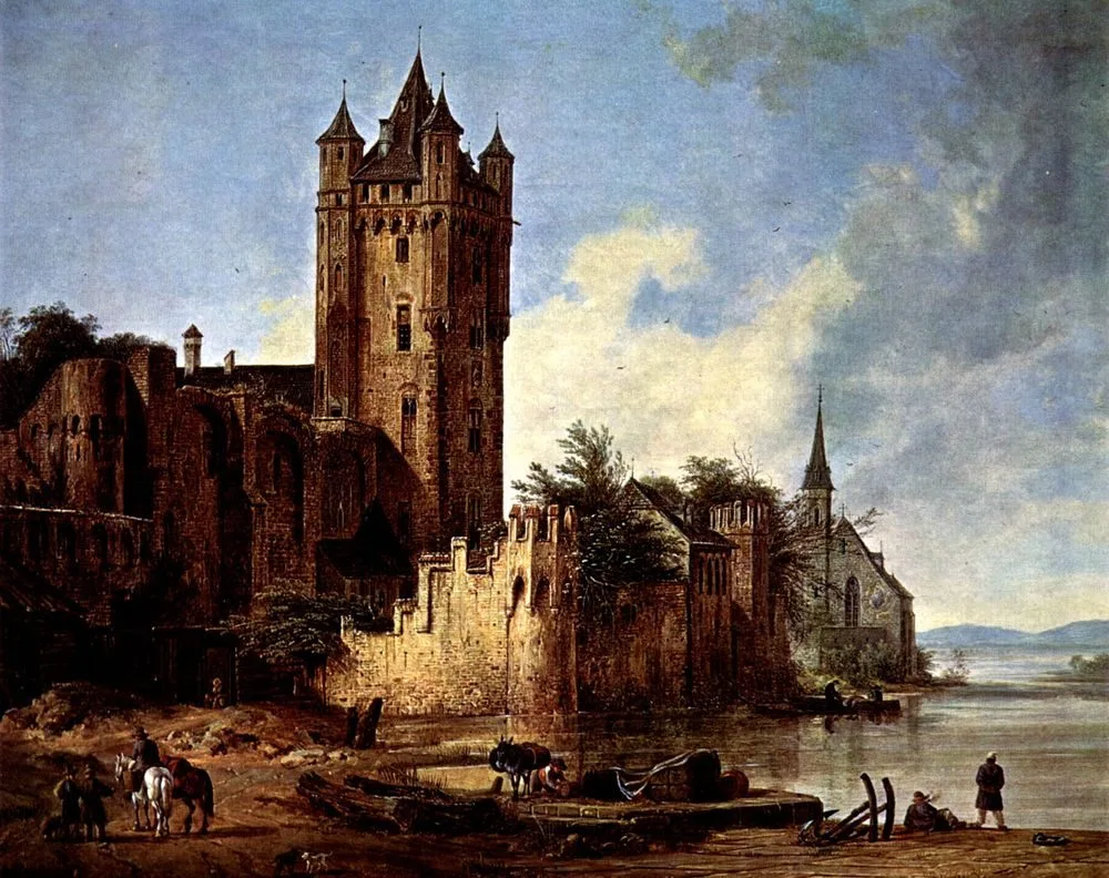View of Eltville, Domenico Quaglio the Younger