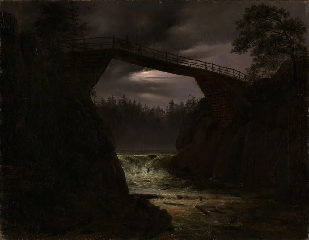 The Bridge of Hauge outside Arendal, Thomas Fearnley