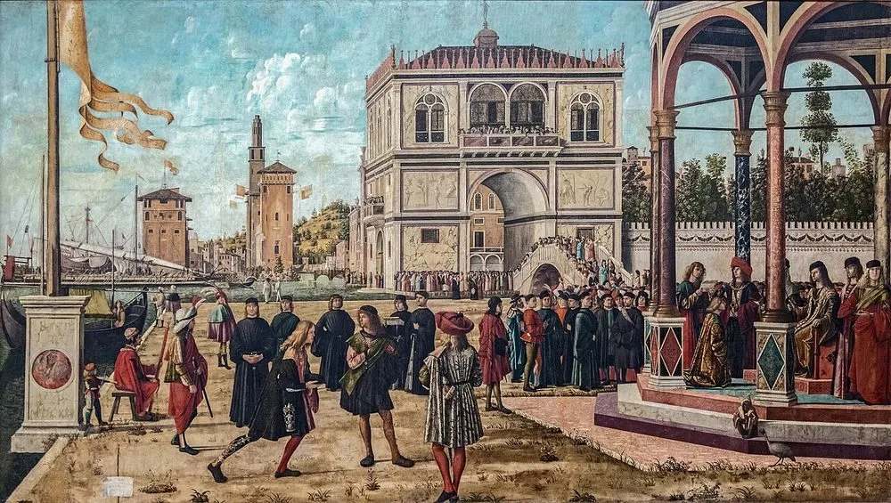 Ambassadors Return to the English Court, Vittore Carpaccio