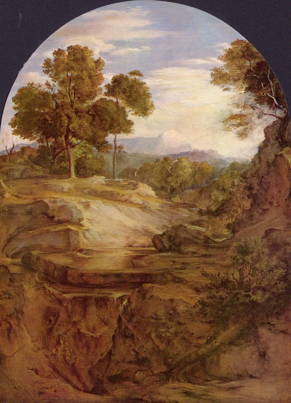 Landscape to “Elias in the Wasteland”, Ferdinand Olivier