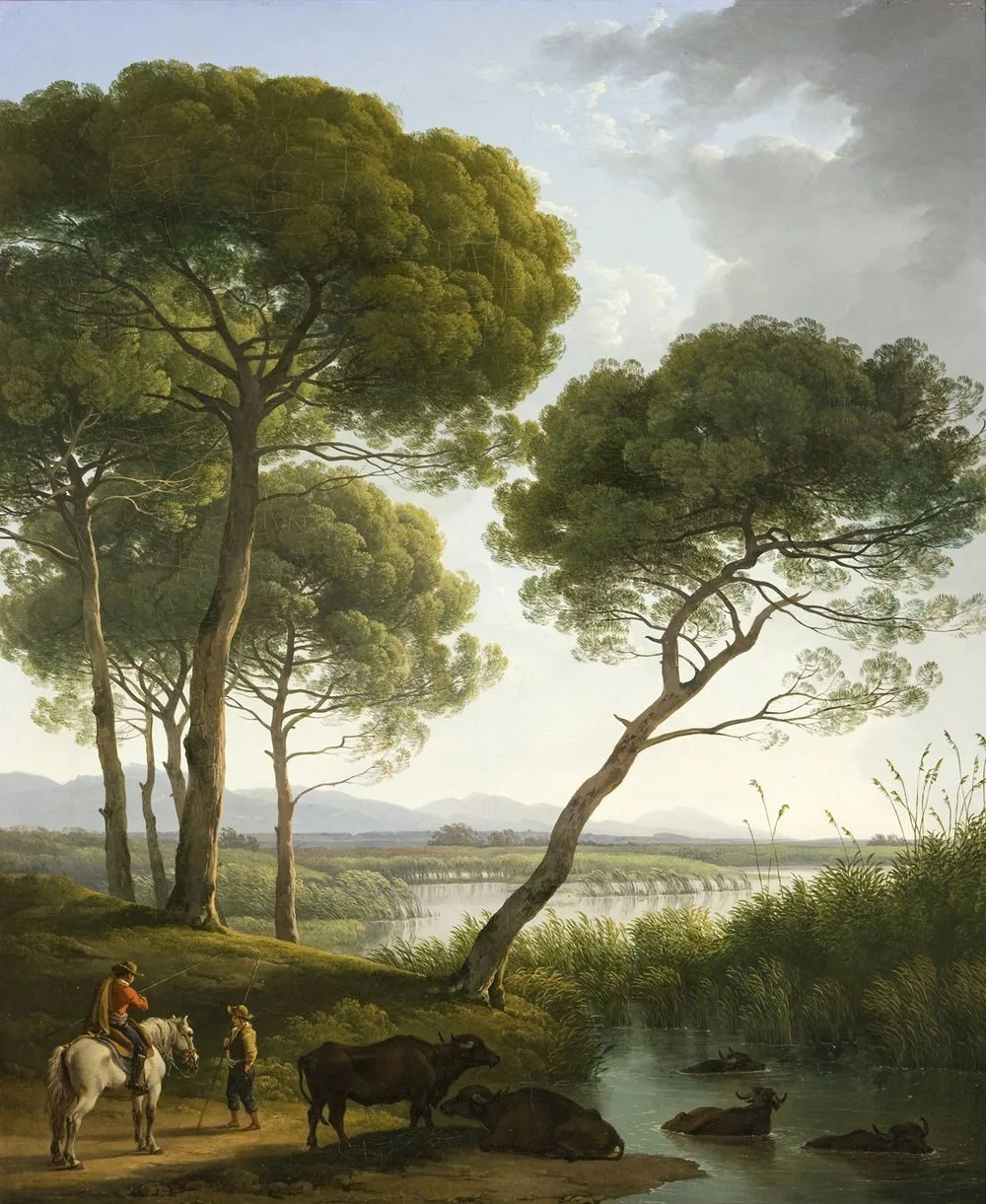 Italiaans landschap, Hendrik Voogd