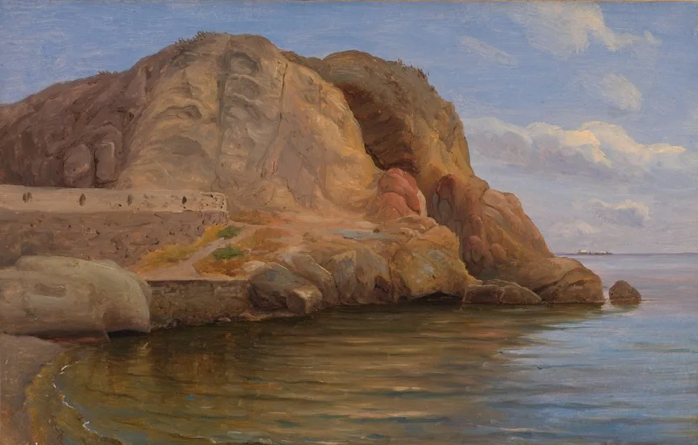 Coast scene, possibly Capri, Thomas Fearnley
