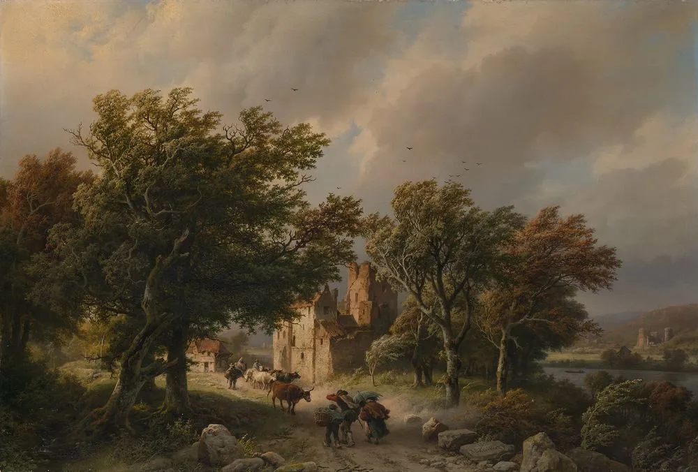 De rukwind, Barend Cornelis Koekkoek