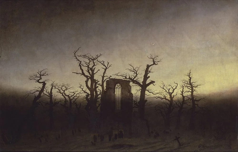 The Abbey in the Oakwood, Caspar David Friedrich