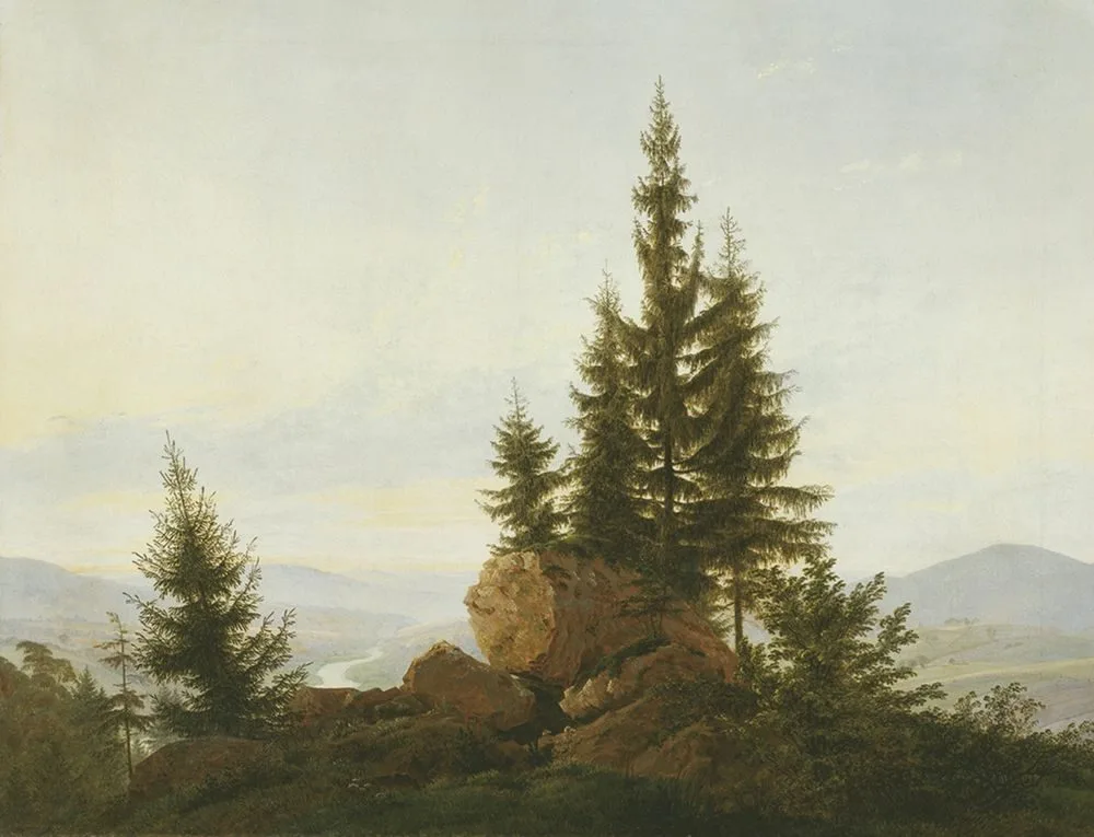 View of the Elbe Valley, Caspar David Friedrich