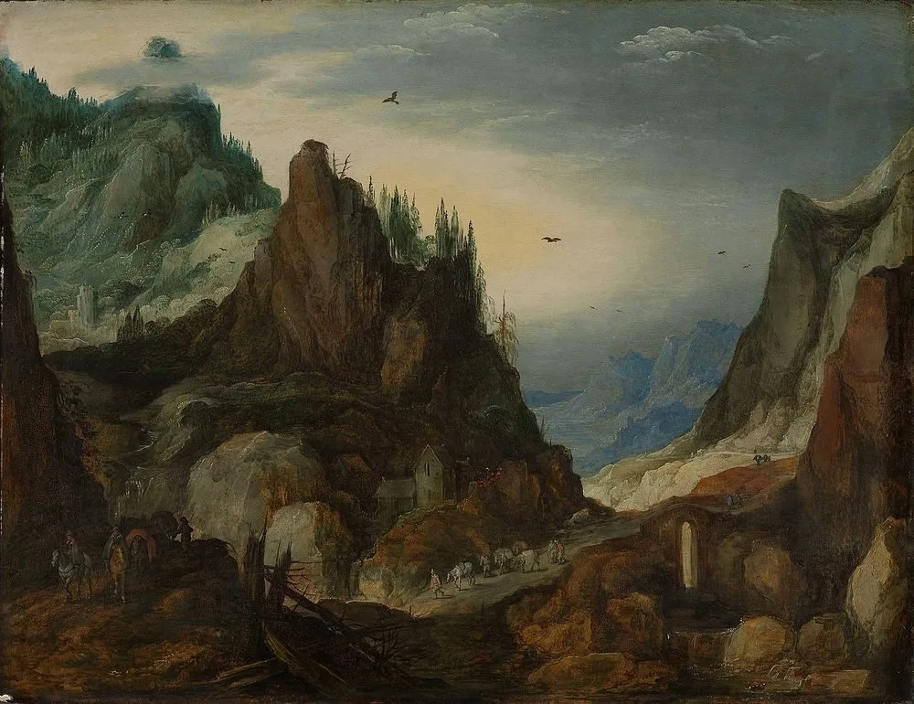 Mountainous landscape, Jan Brueghel the Elder