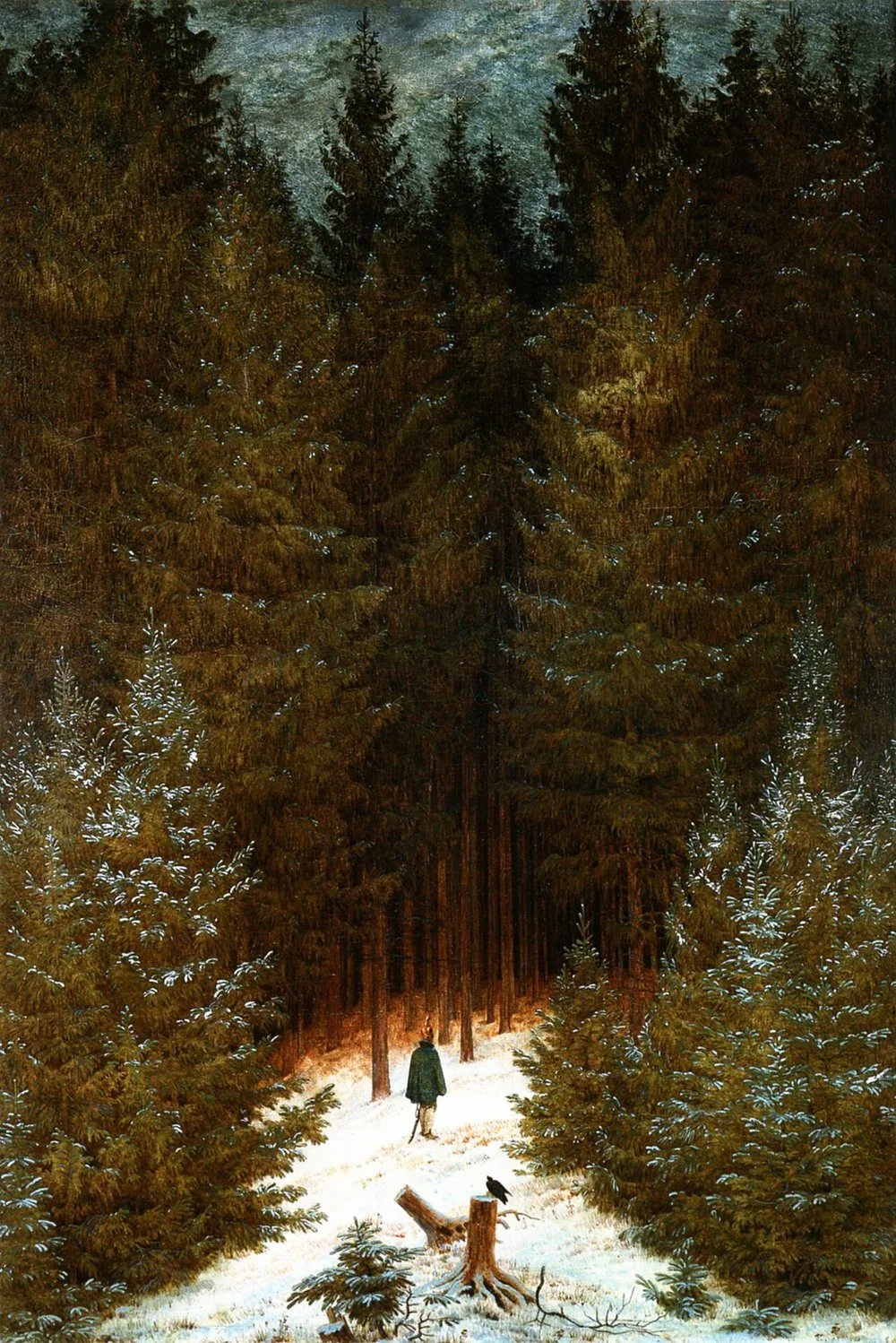 The Chasseur in the forest, Caspar David Friedrich