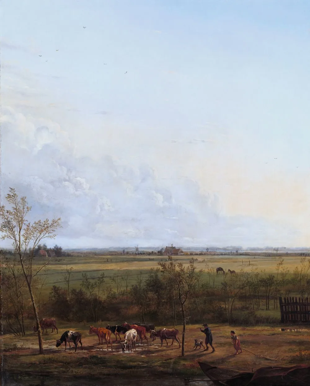 Distant View of the Meadows at ’s-Graveland, Pieter Gerardus van Os