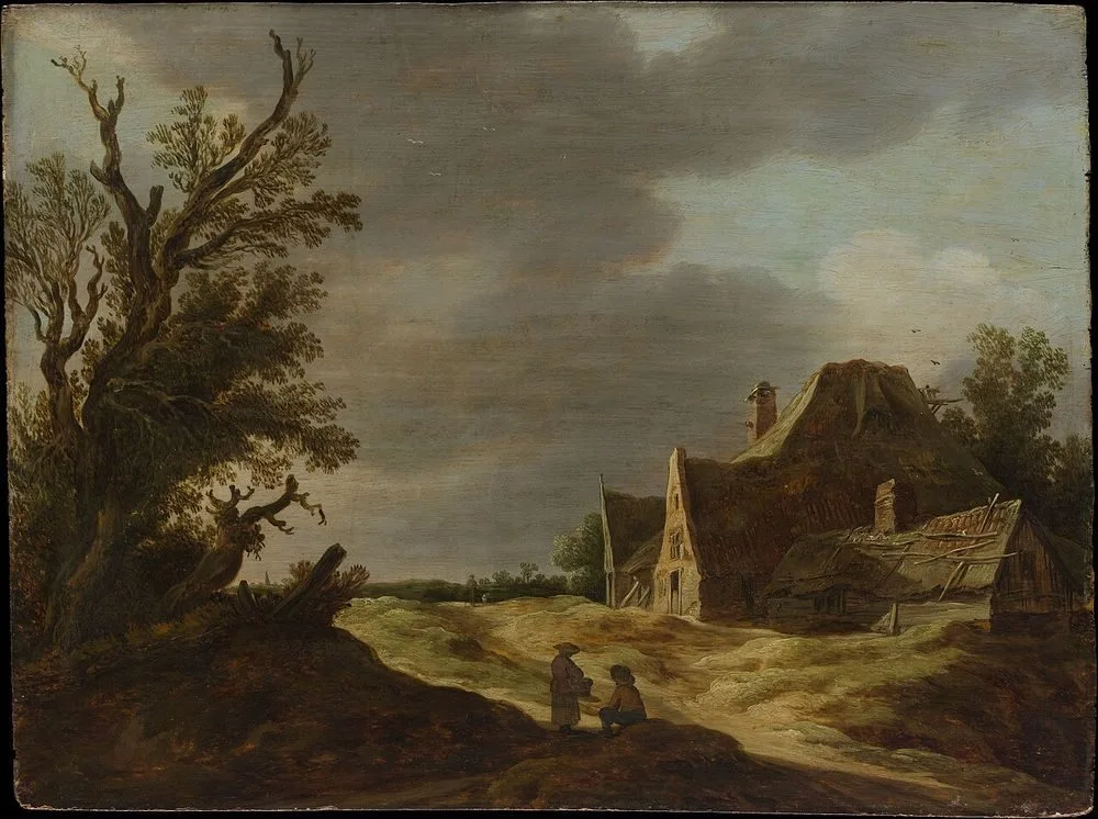 Sandy Road with a Farmhouse, Jan van Goyen