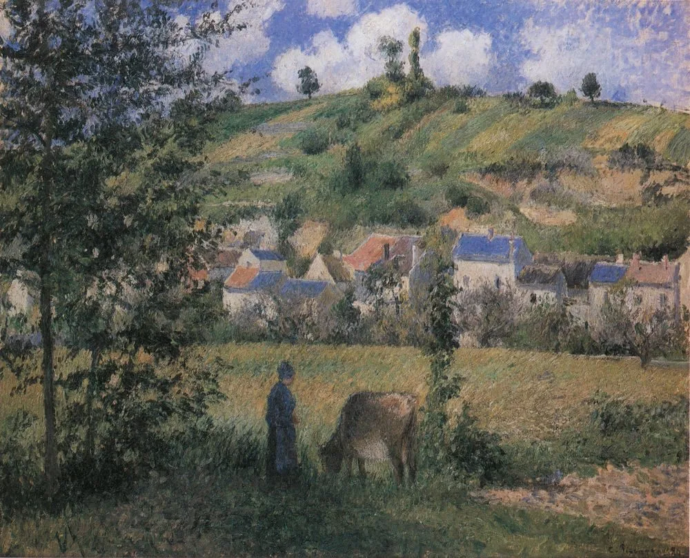 Landscape at Le Valhermeil, Auvers-sur-Oise, Camille Pissarro