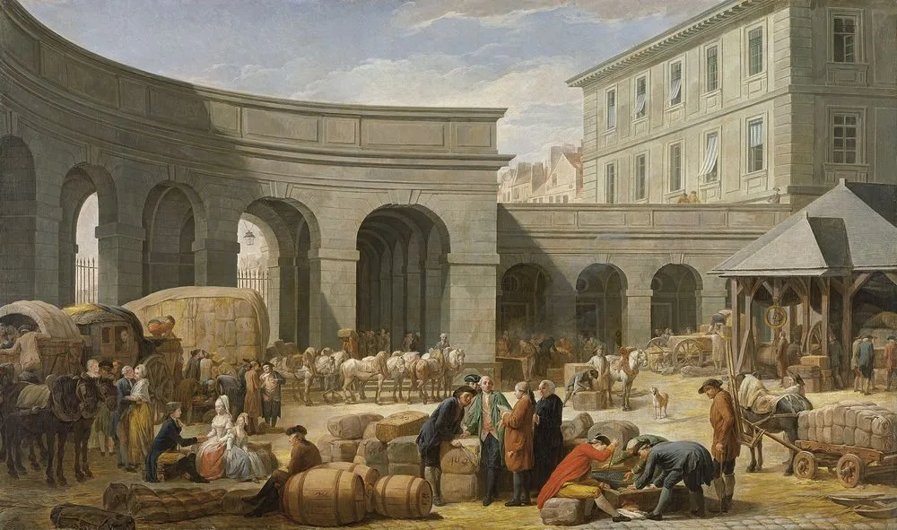 In the Courtyard of the Customs-House, Nicolas Bernard Lépicié