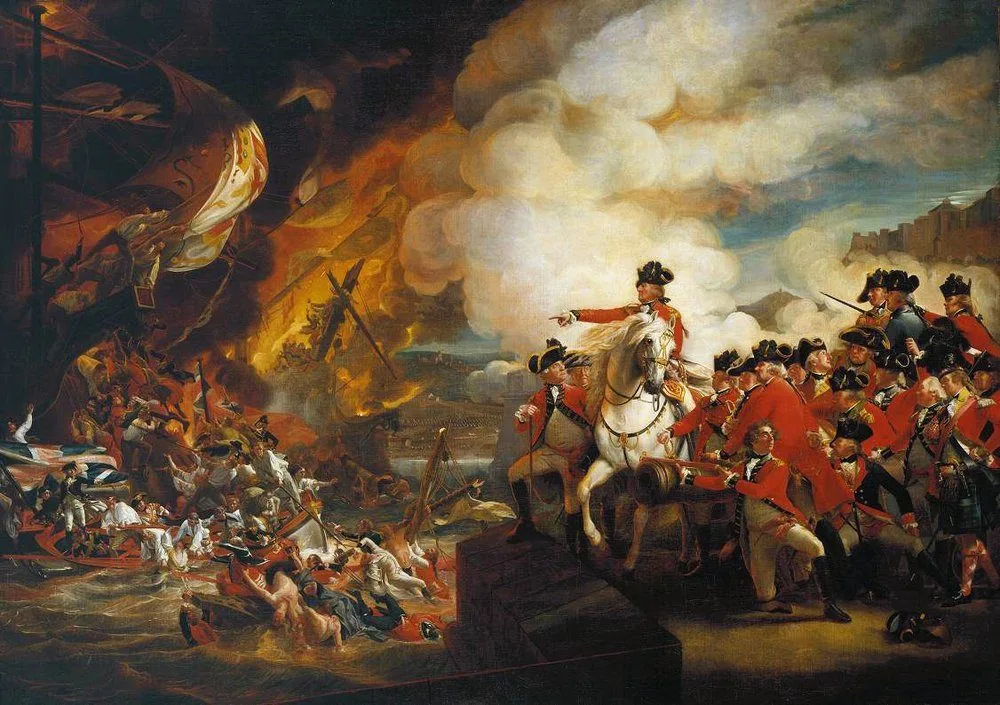 The Defeat of the Floating Batteries at Gibraltar, September 1782, John Singleton Copley