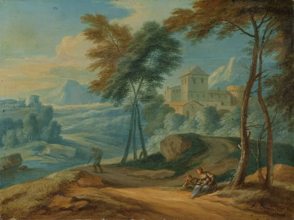 Mountainous landscape, Adriaen Frans Boudewyns