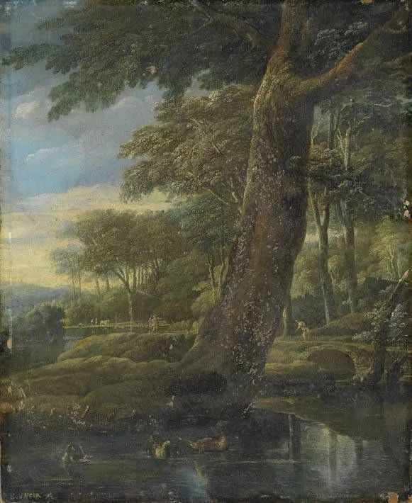 Landscape with river, Eglon van der Neer