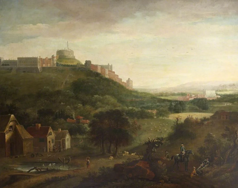 View of Windsor Castle from the north, Jan Griffier II