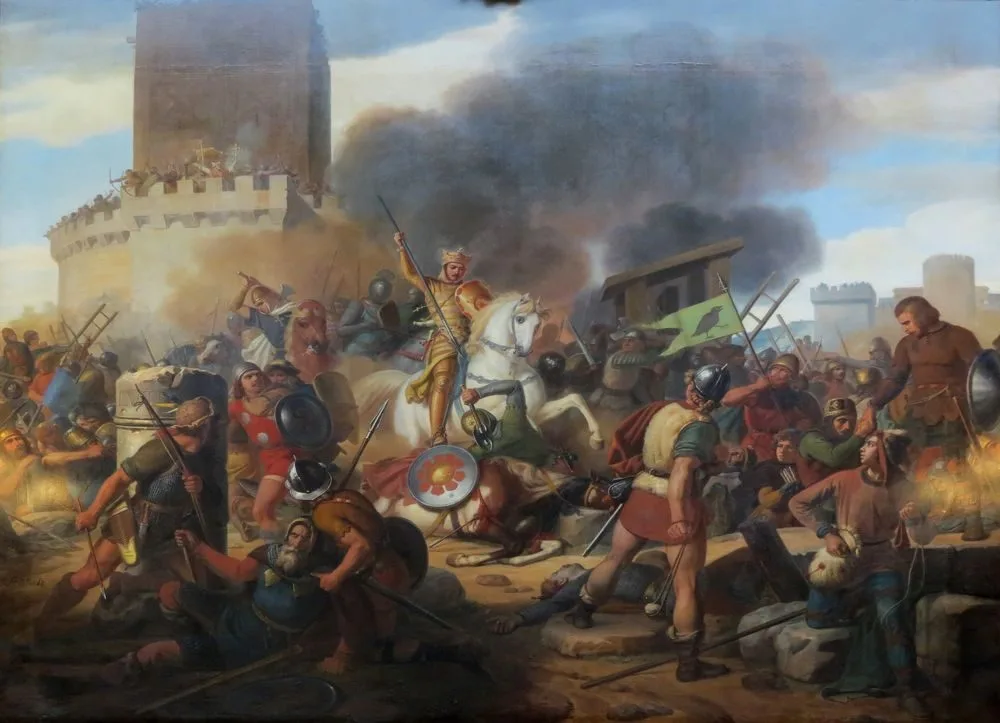 Count Eudes defends Paris, Jean Victor Schnetz