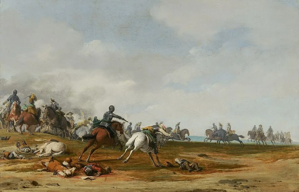 Cavalry Engagement, Pieter Post