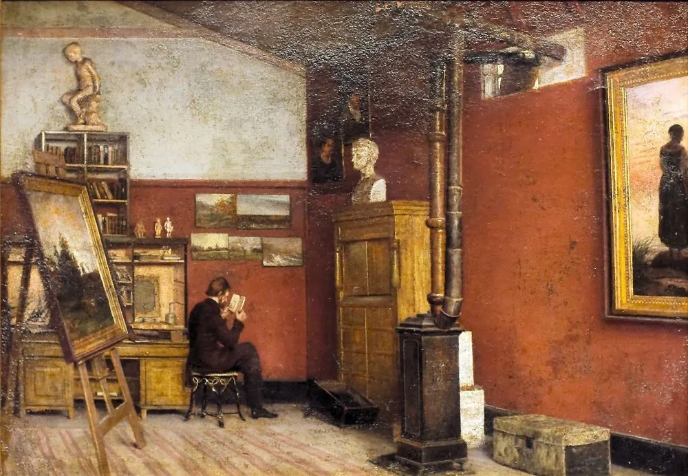 Kyhn in his Studio, Harald Foss