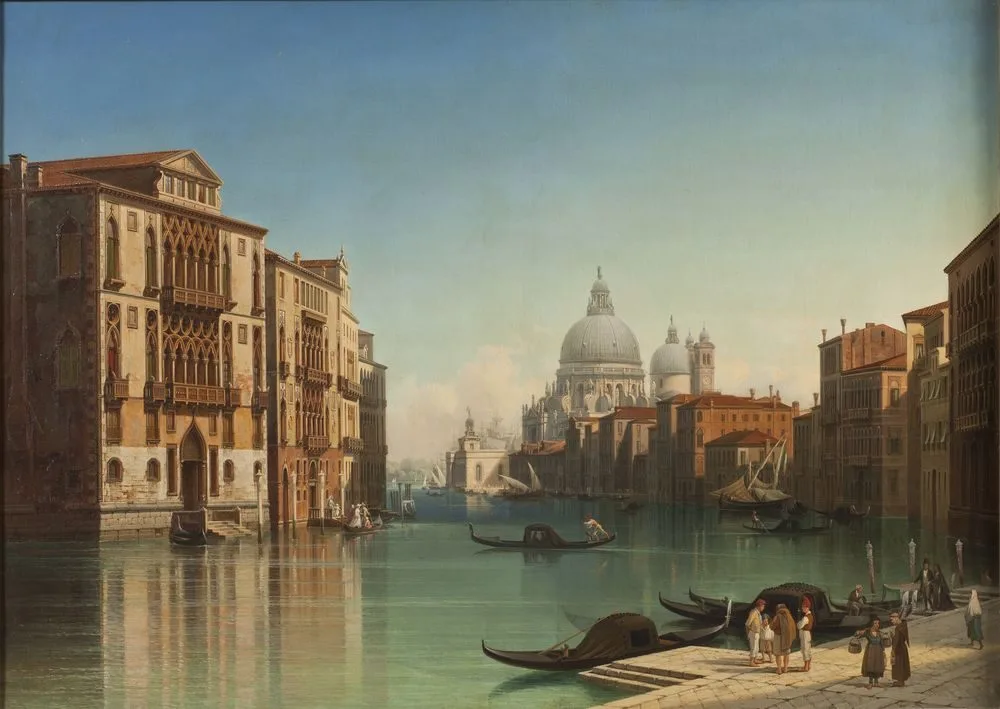 View of Canal Grande in Venice, Gustaf Wilhelm Palm