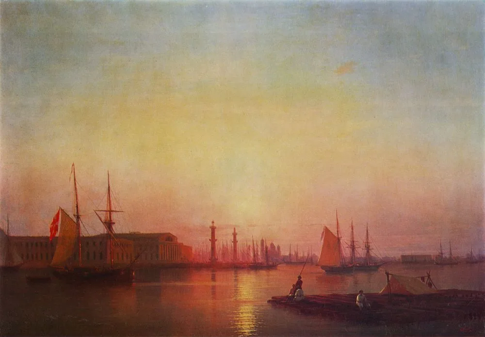Exchange Of Peterburg, Ivan Aivazovsky