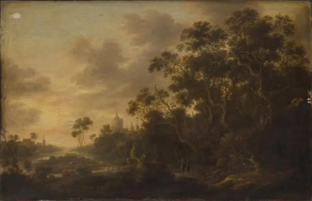 Woods beside a Canal, Joachim Govertsz Camphuysen