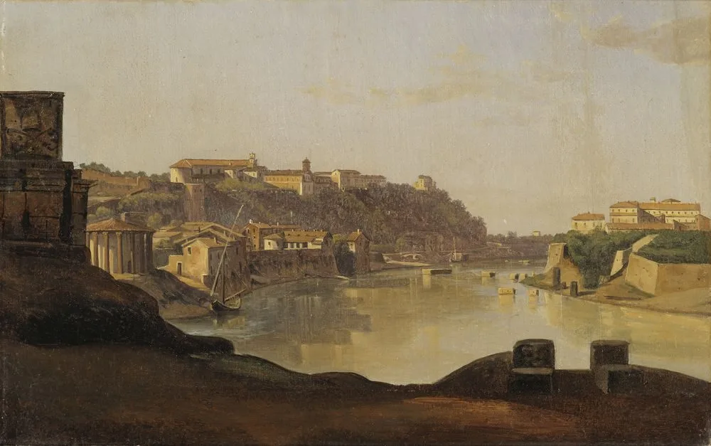 View over the Tiber to the Aventine, Rome, Gustaf Söderberg