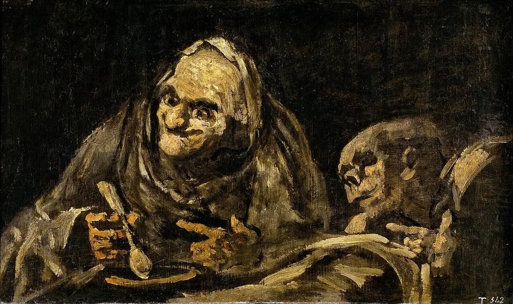 Two Old Men Eating Soup, Francisco Goya