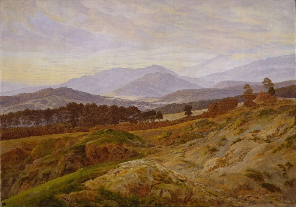 Riesengebirge Landscape, Caspar David Friedrich