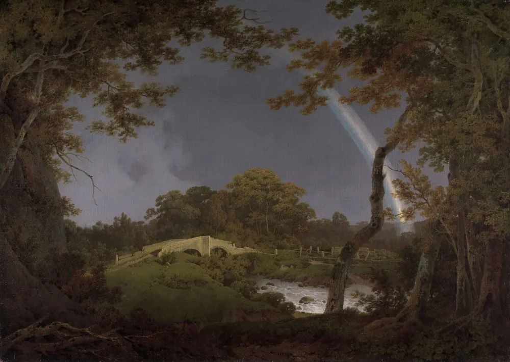 Landscape with a Rainbow, Joseph Wright of Derby