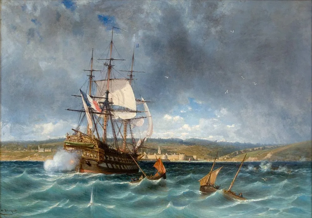 Le Vétéran entrant à Concarneau, Michel Bouquet