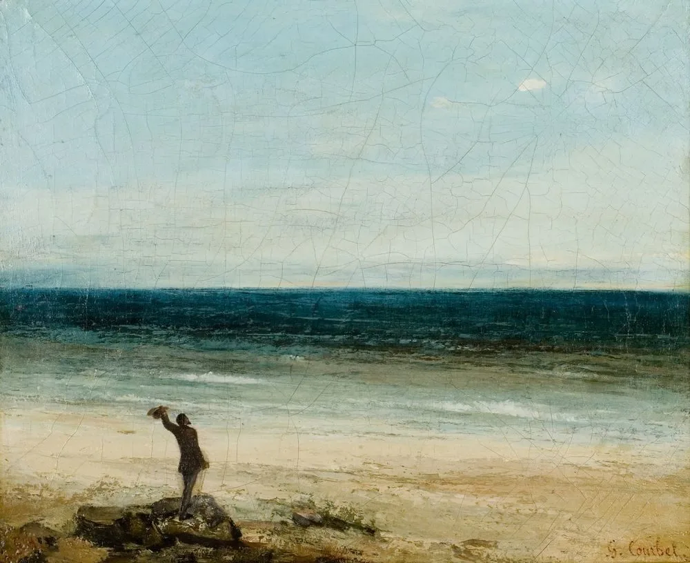 The Beach at Palavas, Gustave Courbet