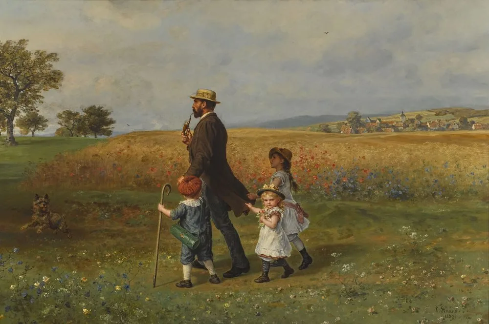 Sunday Promenade, Ludwig Knaus