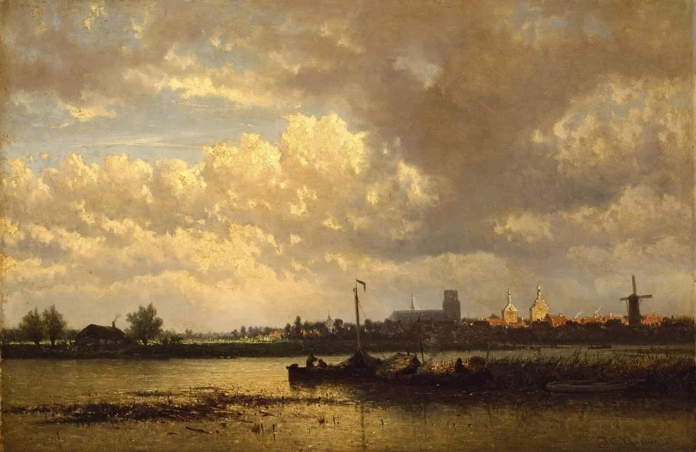 Gezicht op Culemborg, Johan Conrad Greive