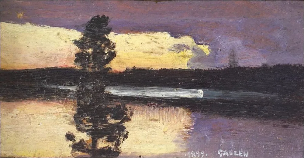 Sunset, Akseli Gallen-Kallela